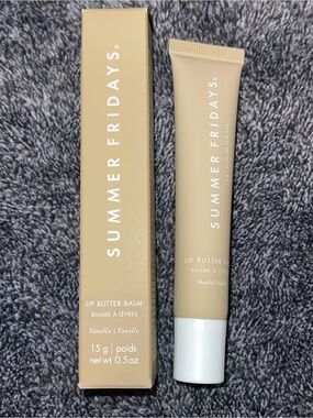 Summer Fridays lip butter balm in vanilla.